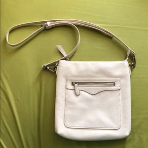 Charming Charlie White leather crossbody